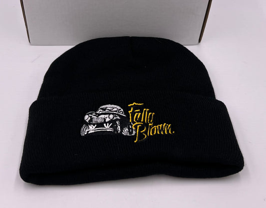 Fully Blown Car Embroidered Beanie