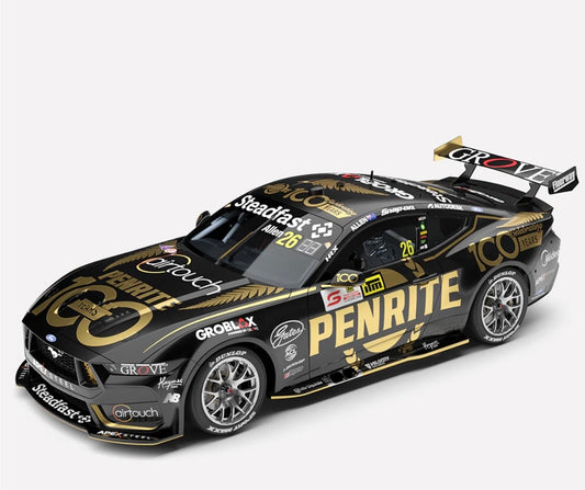 1:43 Penrite Racing Kai Allen #26 2026 ITM Christchurch Super 440 Race 10 Winner Ford Mustang GT Authentic Collectables Pre-Order