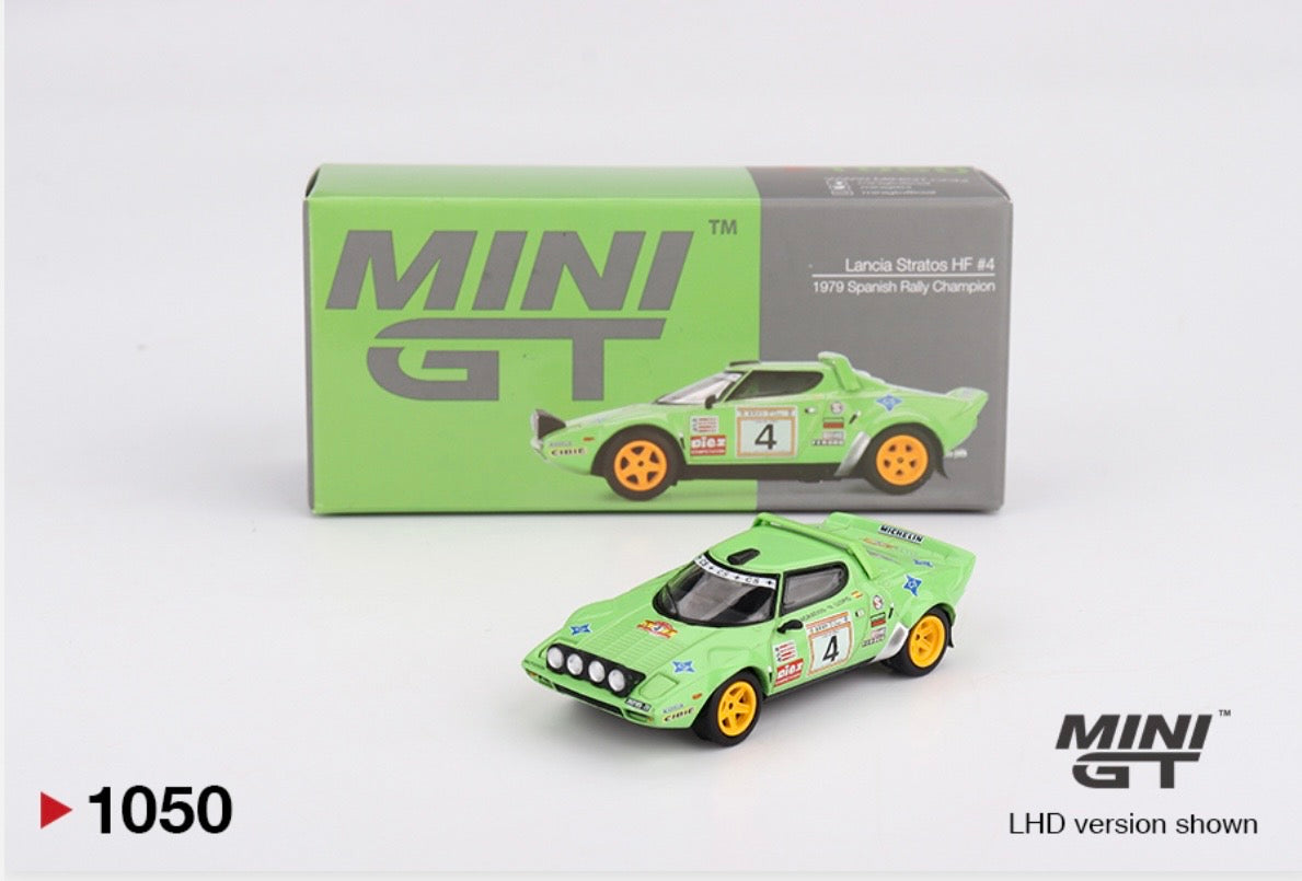 1:64 Lancia Stratos HF #4 1979 Spanish Rally Champion Mini GT 1050