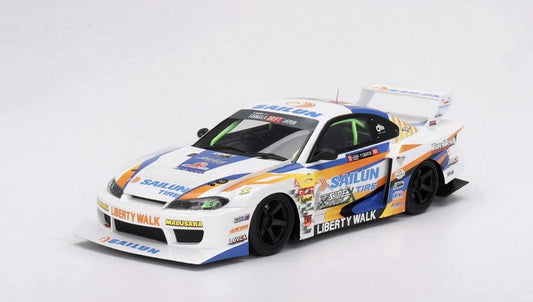 1:43 Nissan Silvia (S15) LB- Super Silhouette #555 2023 Formula Drift Japan TSM