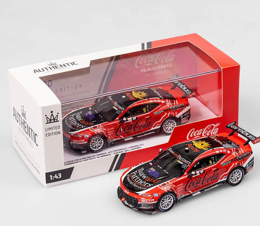 1:43 Coca-Cola Racing By Erebus Chevrolet Camaro ZL1 #9 Will Brown 2023 NTI Townsville 500 Race 16 Winner Authentic Collectables