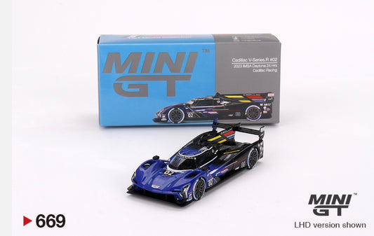 1:64 Cadillac V-Series R #02 2023 IMSA Daytona 24 Hrs Cadillac Racing Mini GT 669