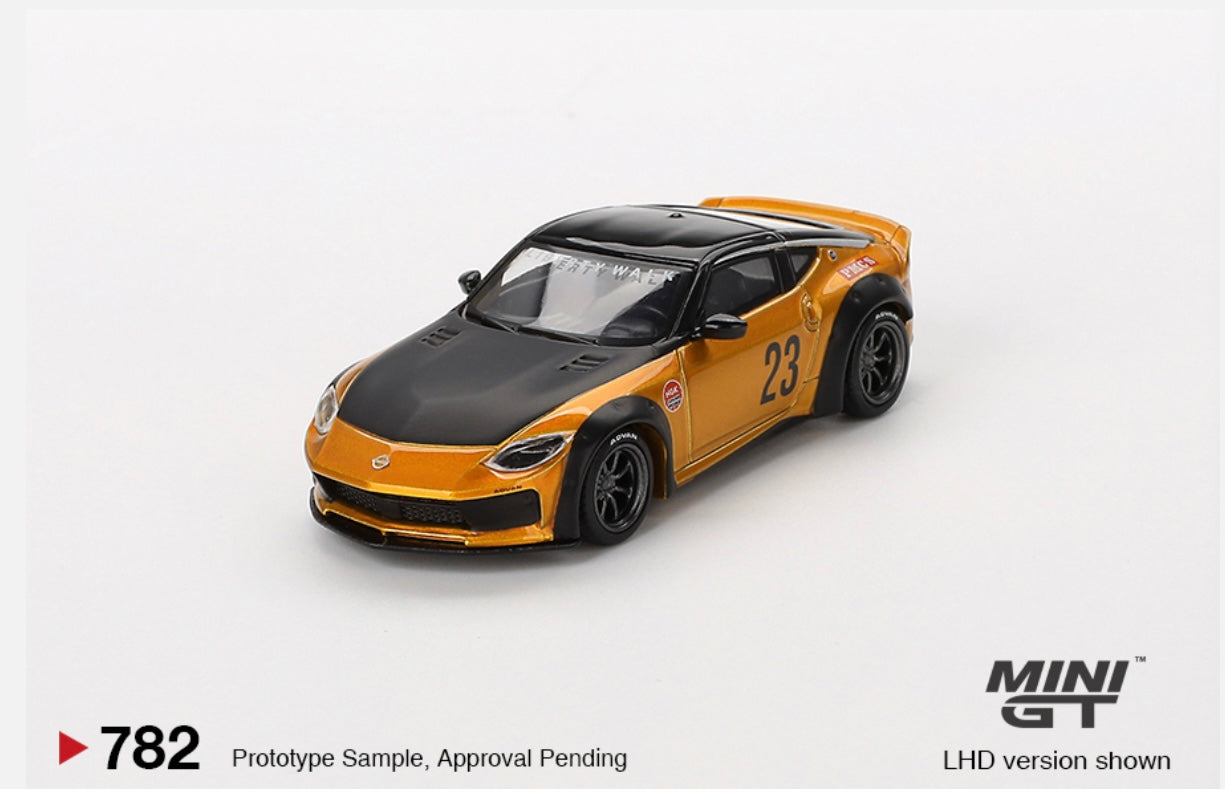 1:64 Nissan Fairlady Z LB National Works LB Gold Mini GT 782