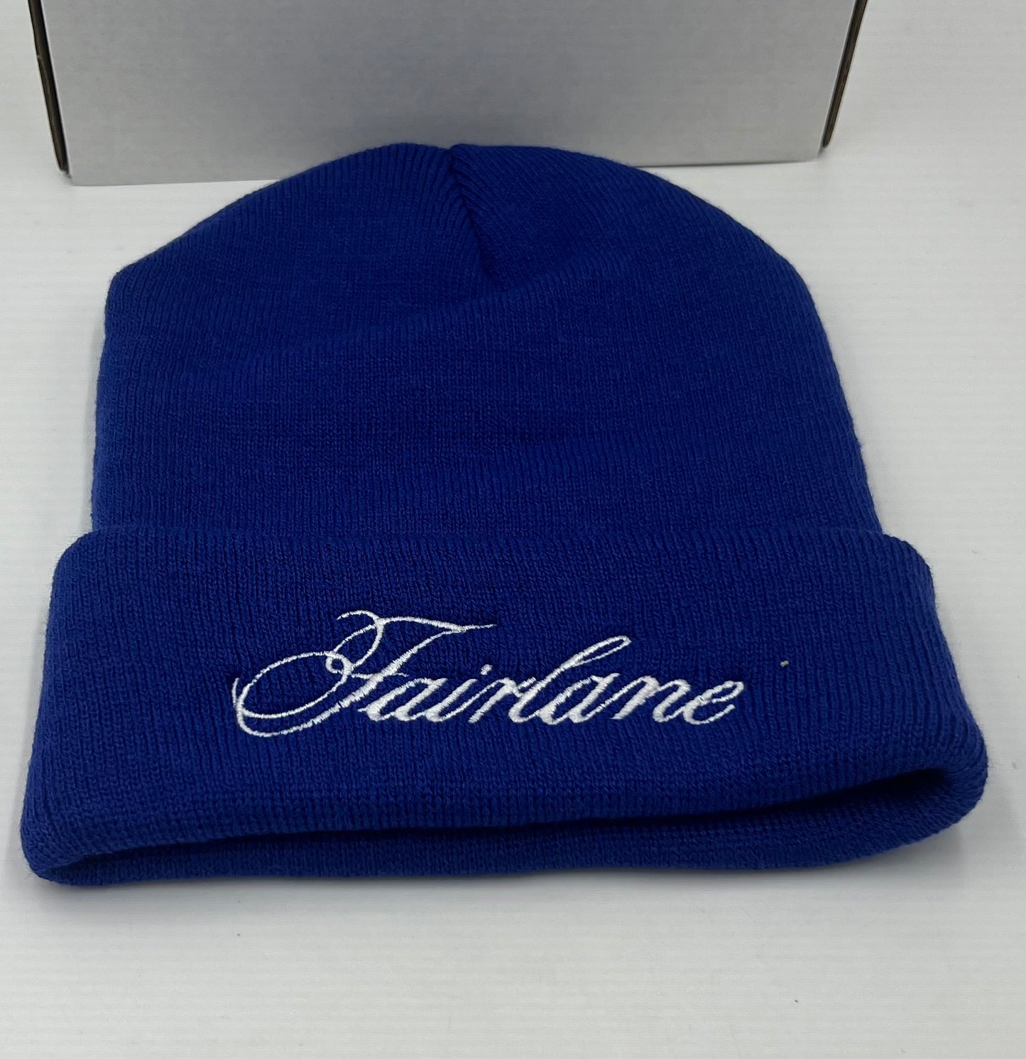 Ford Fairlane Embroidered Beanie Blue