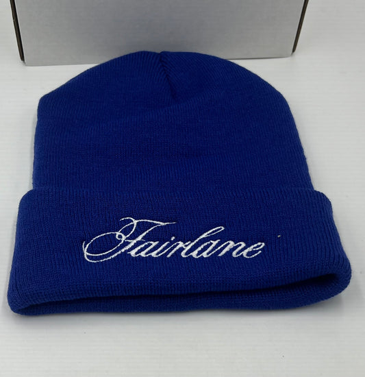 Ford Fairlane Embroidered Beanie Blue