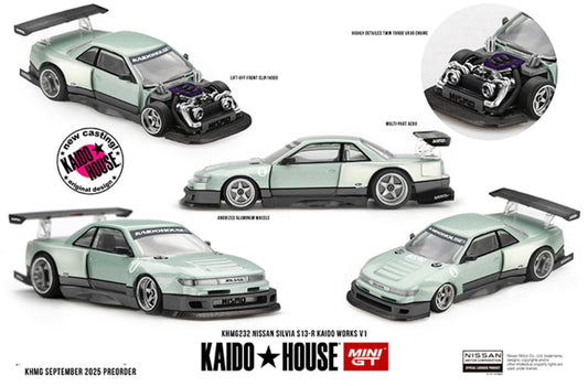 1:64 Nissan Silvia S13-R Kaido Works V1 #232 Kaido House Pre-Order