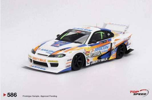 1:18 Nissan LB Super Silhouette S15 Silvia #555 2023 Formula Drift Japan Top Speed