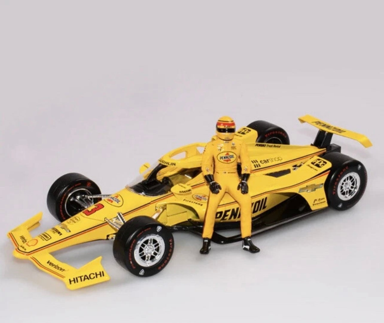 1:18 Scott McLaughlin #3 Team Penske Pennzoil Chevrolet Indycar 2021 Indy 500 Authentic Collectables
