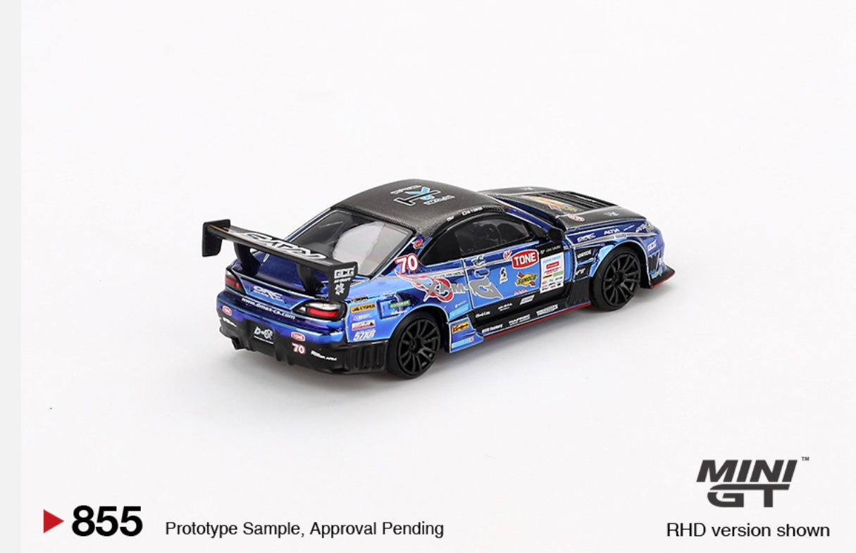 1:64 Nissan Silvia (S15) D-Max #70 D-Max Racing 2023 DI Grand Prix 855 Mini GT