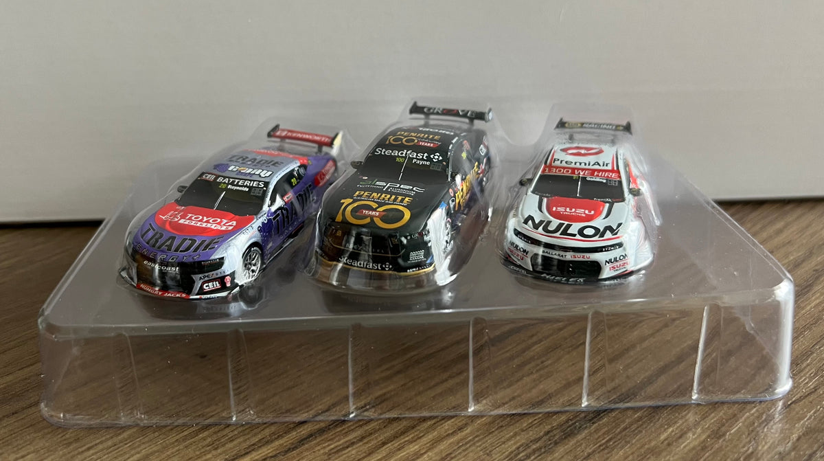 1:64 2025 Bathurst 1000 Podium Triple Set Trackstars Penrite Racing Tradie Energy Racing PremiAir Racing