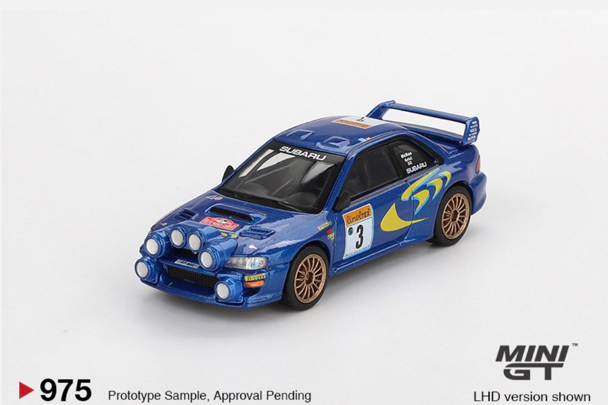 1:64 Subaru Impreza WRC98 #3 1998 Rally Monte-Carlo 3rd Place  Mini GT 975