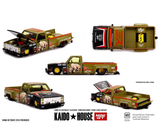 1:64 Chevrolet Silverado Dually Sumatran Rhino Kaido Mizu #153 Kaido House