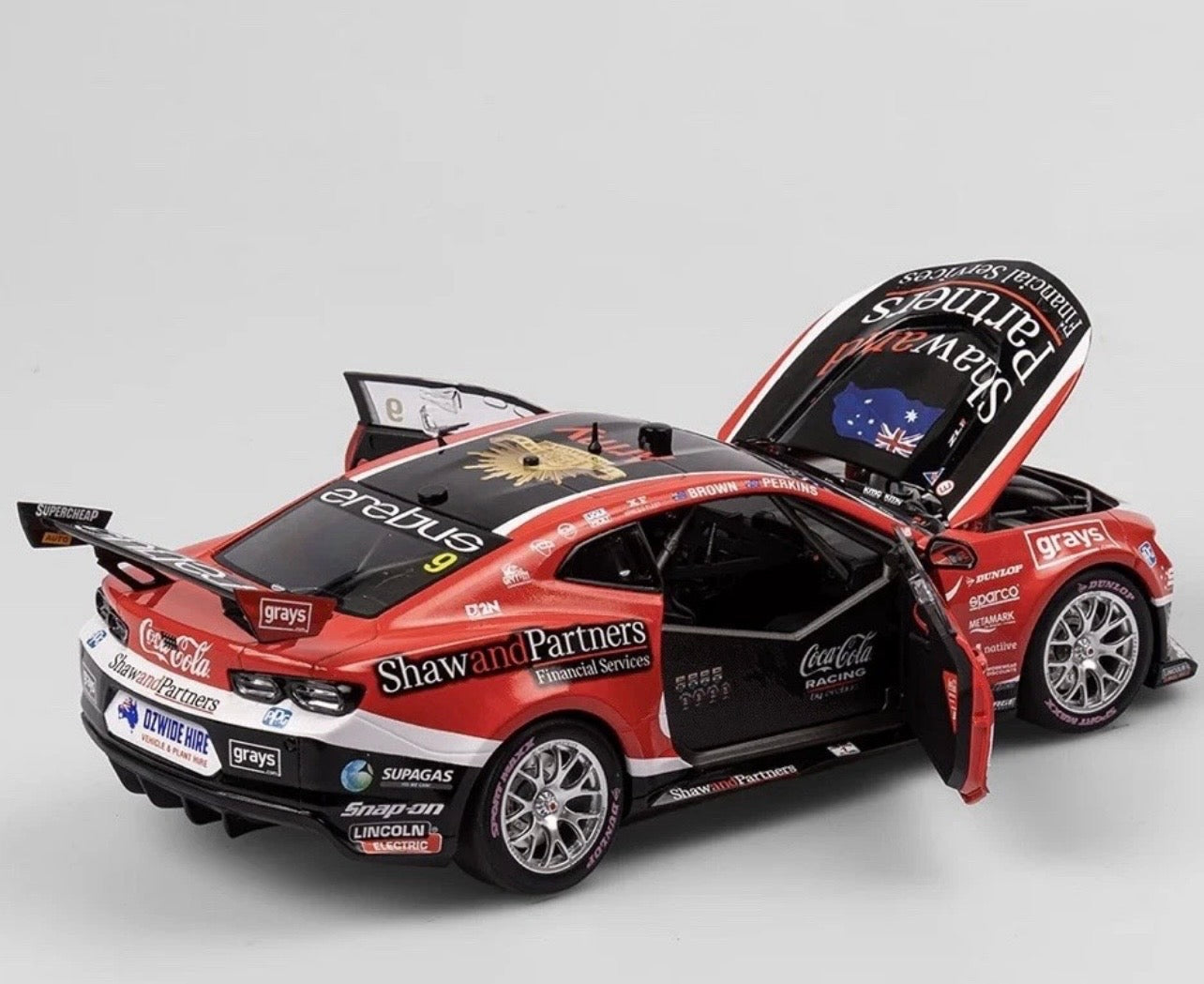 1:18 Coca-Cola Racing by Erebus Will Brown & Jack Perkins #9 2023 Repco Bathurst 1000 Authentic Collectables