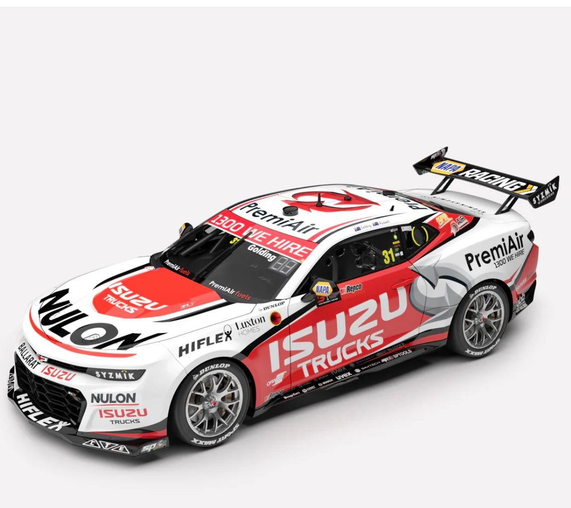 1:43 James Golding David Russell #31 2025 Bathurst 3rd Place PremiAir  Racing Chevrolet Camaro Authentic Collectables- Pre- Order