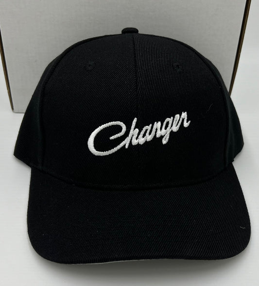 Charger Script Embroidered Hat