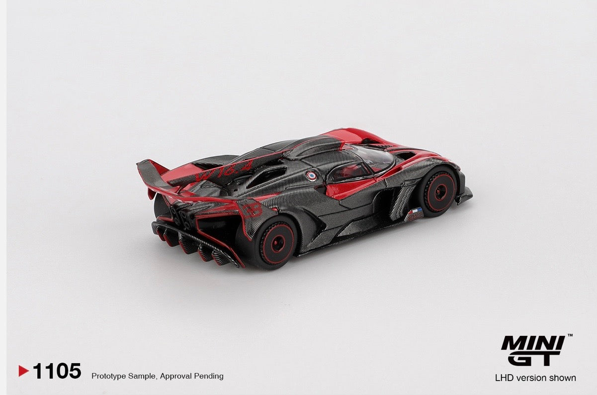 1:64 Bugatti Bolide Red Mini GT 1105