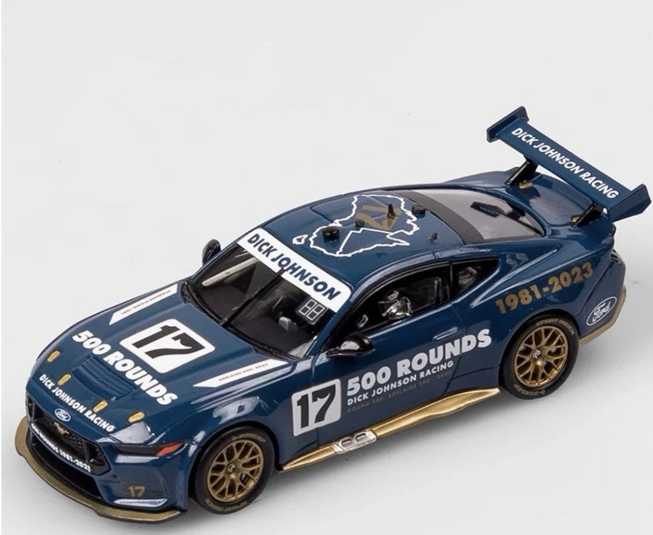 1:43 Dick Johnson Racing #17 Ford Mustang GT 500 Rounds Celebration Livery Authentic Collectables