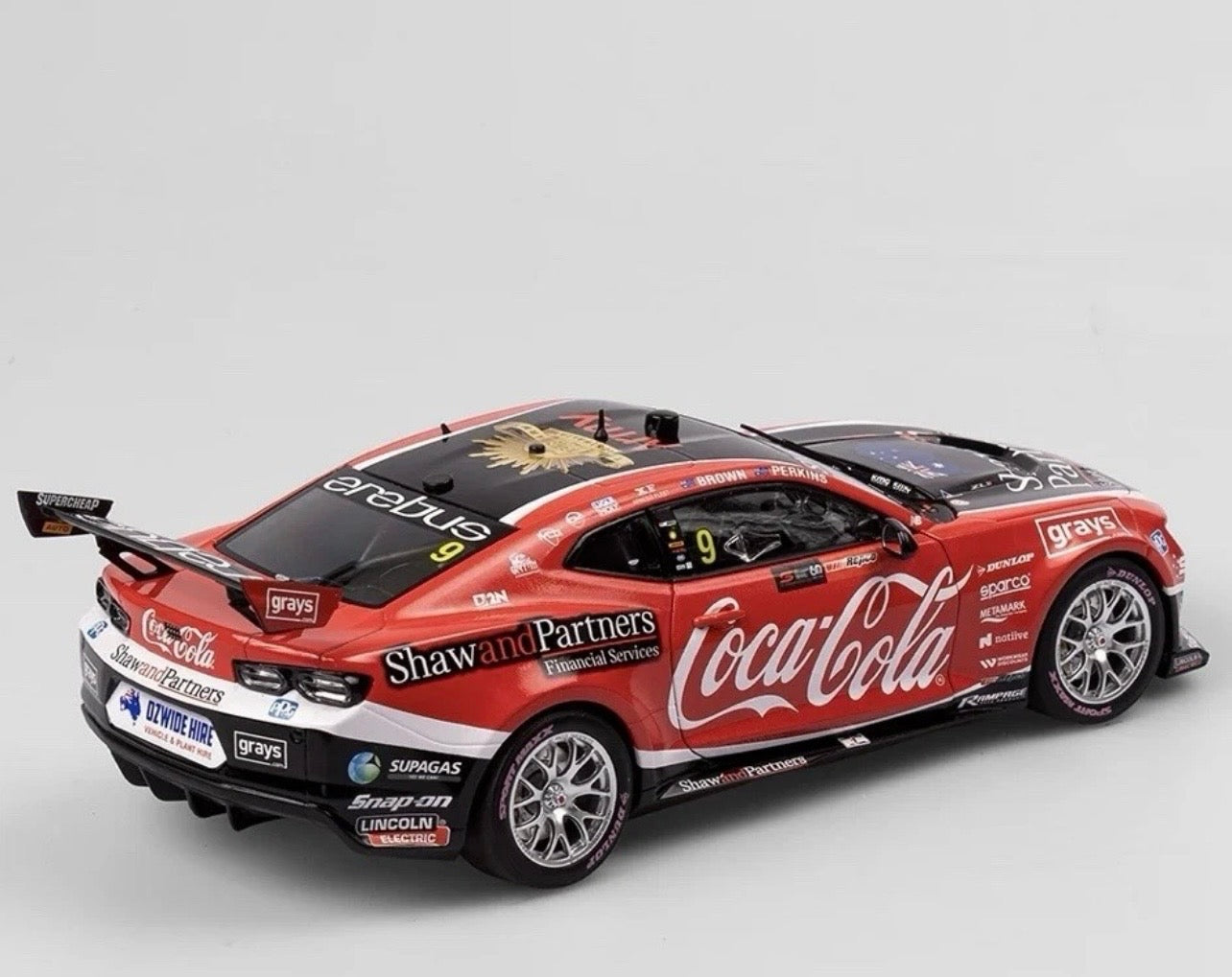 1:18 Coca-Cola Racing by Erebus Will Brown & Jack Perkins #9 2023 Repco Bathurst 1000 Authentic Collectables