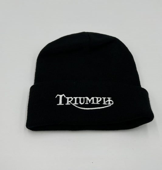 Triumph Script Embroidered Beanie