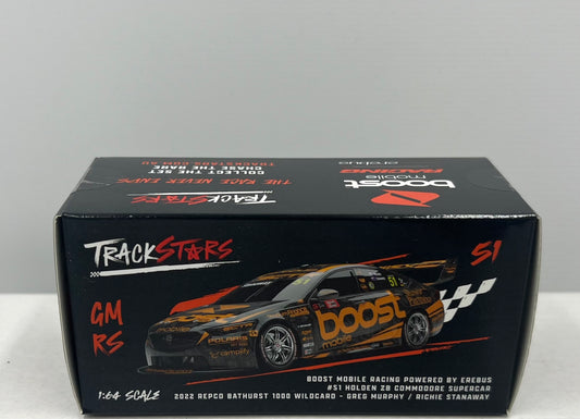 1:64 Boost Mobile Racing Powered by Erebus Murphy Stanaway #51 2022 Bathurst Wildcard Holden ZB Commodore Trackstars