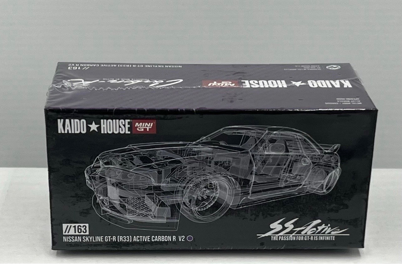 1:64 Nissan Skyline GT-R (R33) Active Carbon R #163 Kaido House