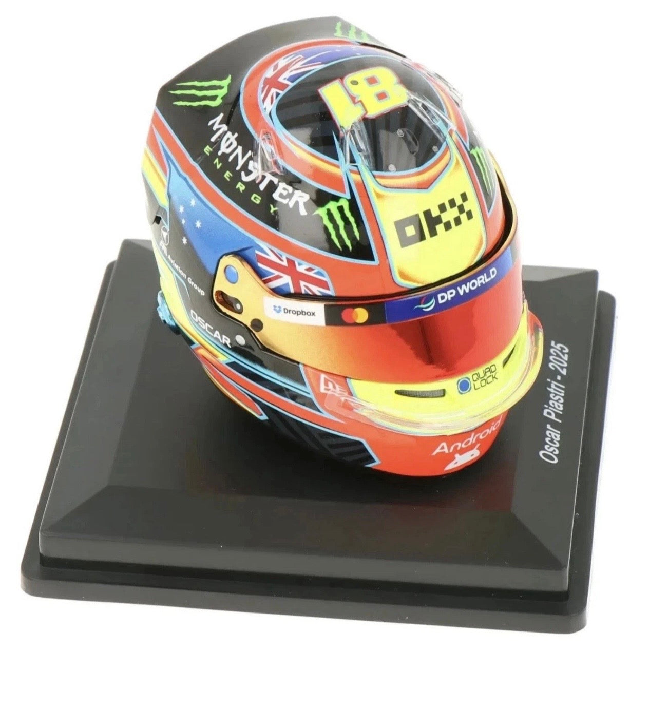 1:5 Oscar Piastri McLaren F1 2025 Season Helmet Spark