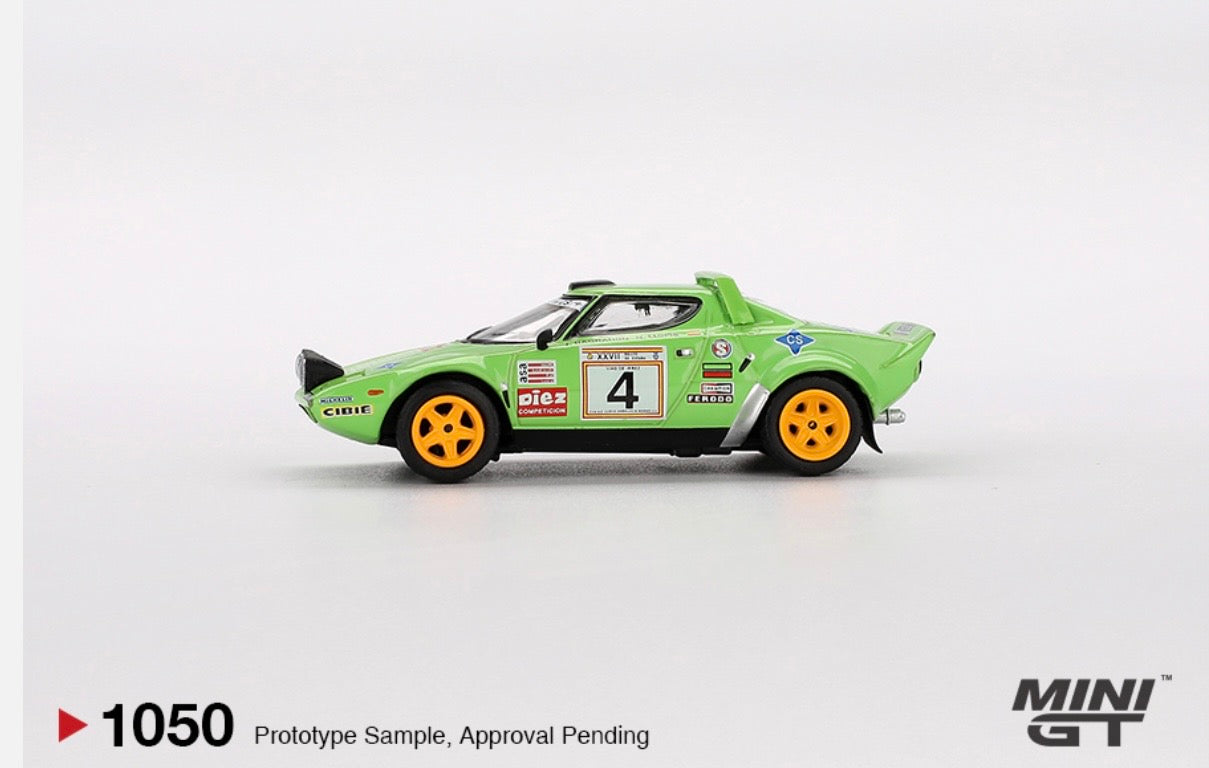 1:64 Lancia Stratos HF #4 1979 Spanish Rally Champion Mini GT 1050