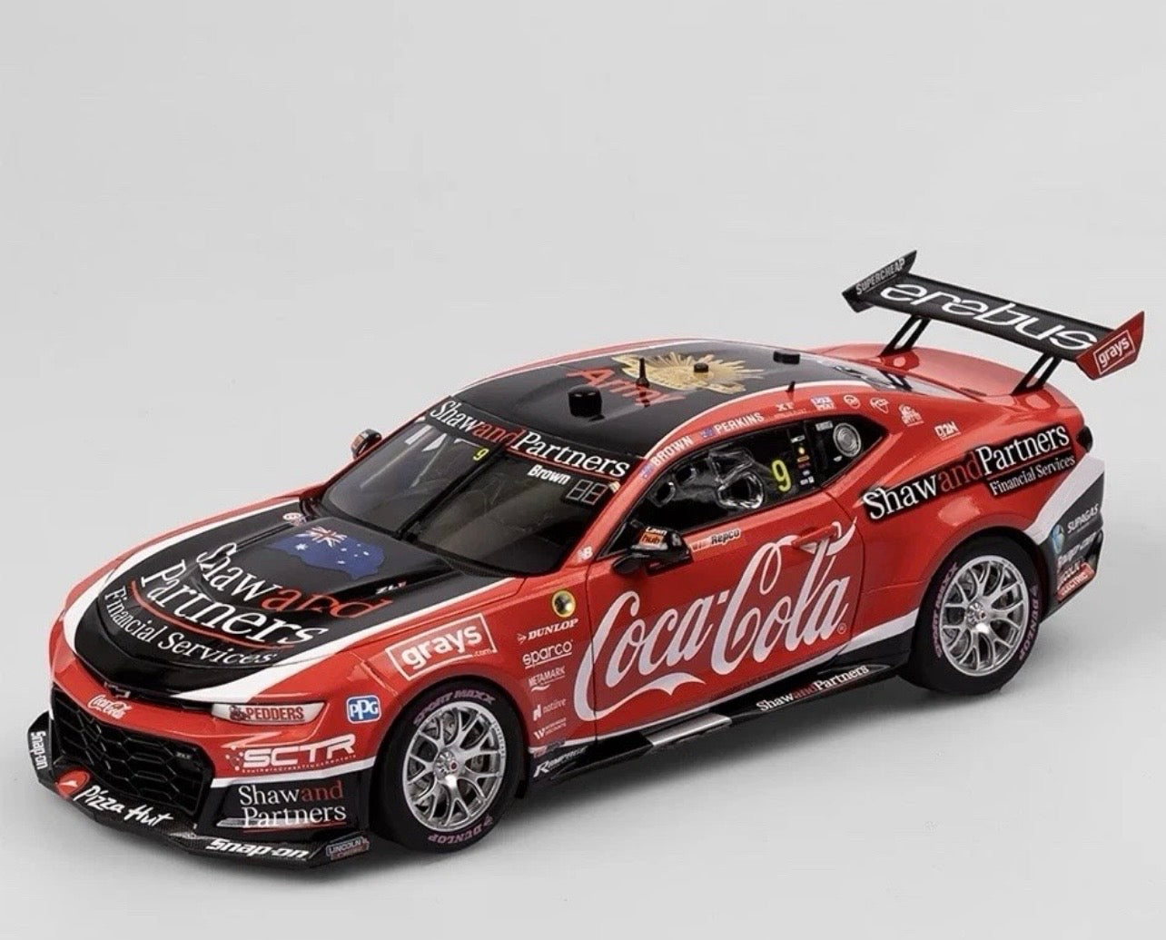 1:18 Coca-Cola Racing by Erebus Will Brown & Jack Perkins #9 2023 Repco Bathurst 1000 Authentic Collectables