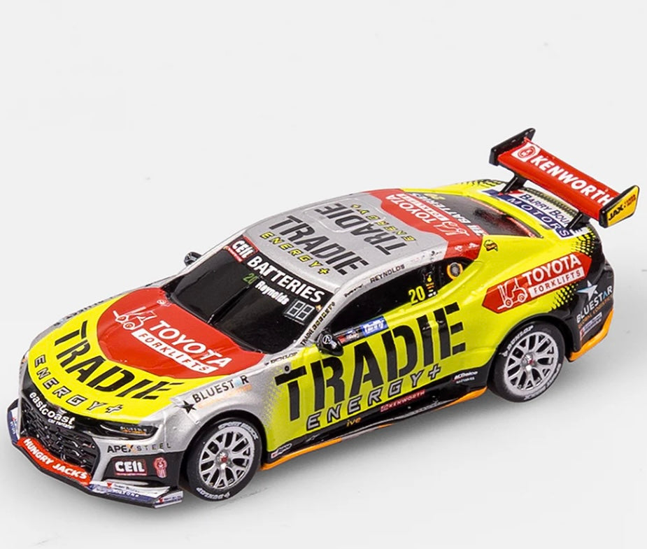 1:64 Tradie Energy Racing #20 David Reynolds 2025 Repco Supercars Championship Season Chevrolet Camaro ZL1 Exclusive Edition Authentic Collectables