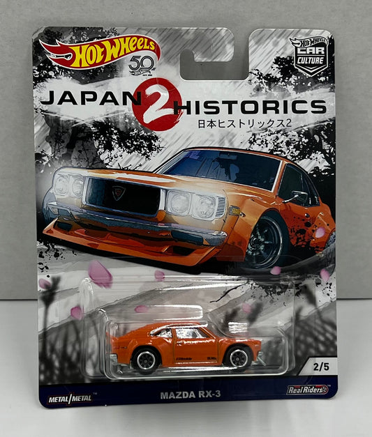 1:64 Hot Wheels Japan 2 Historics Mazda RX-3