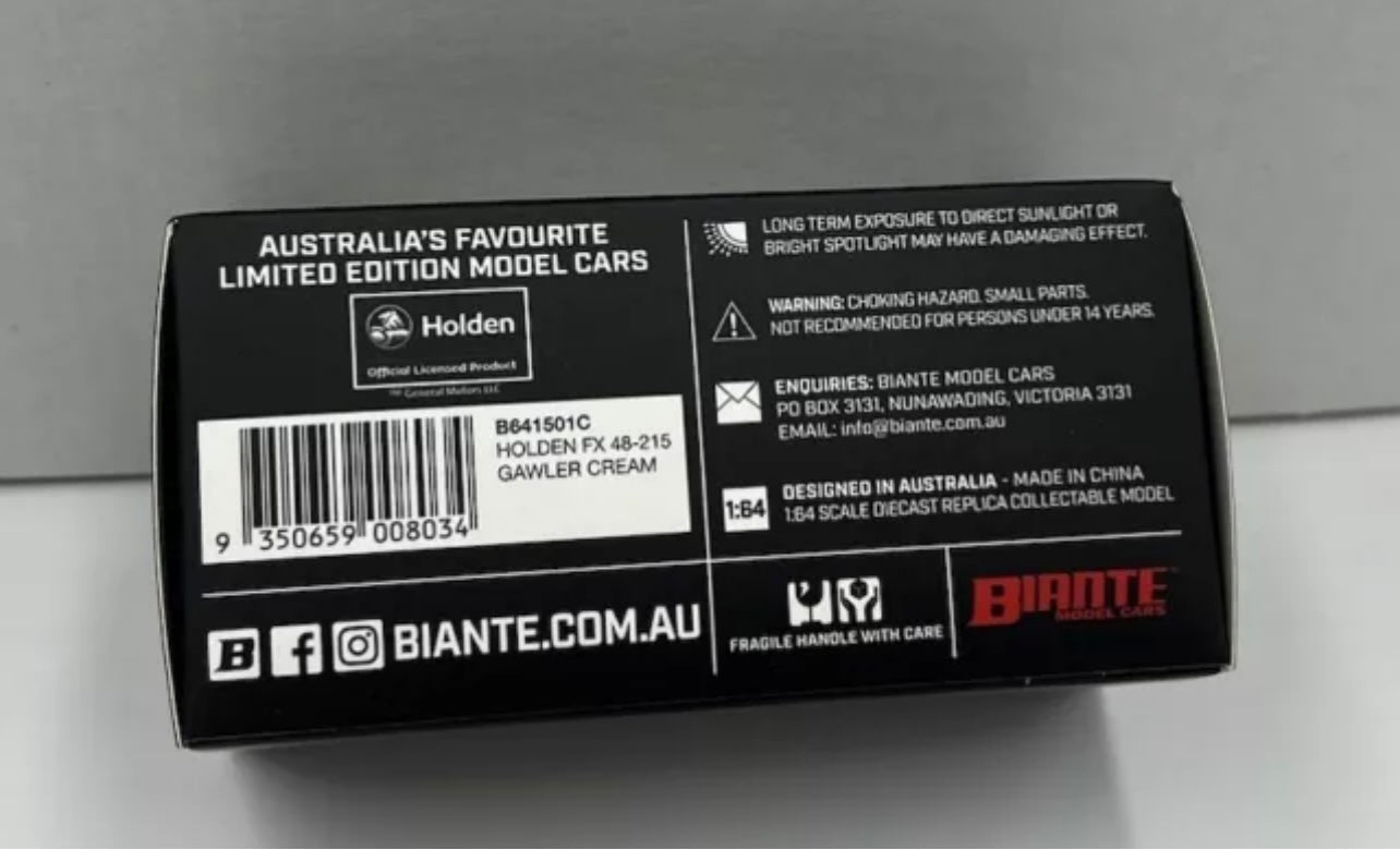 1:64 Holden FX 48-215 Gawler Cream Biante