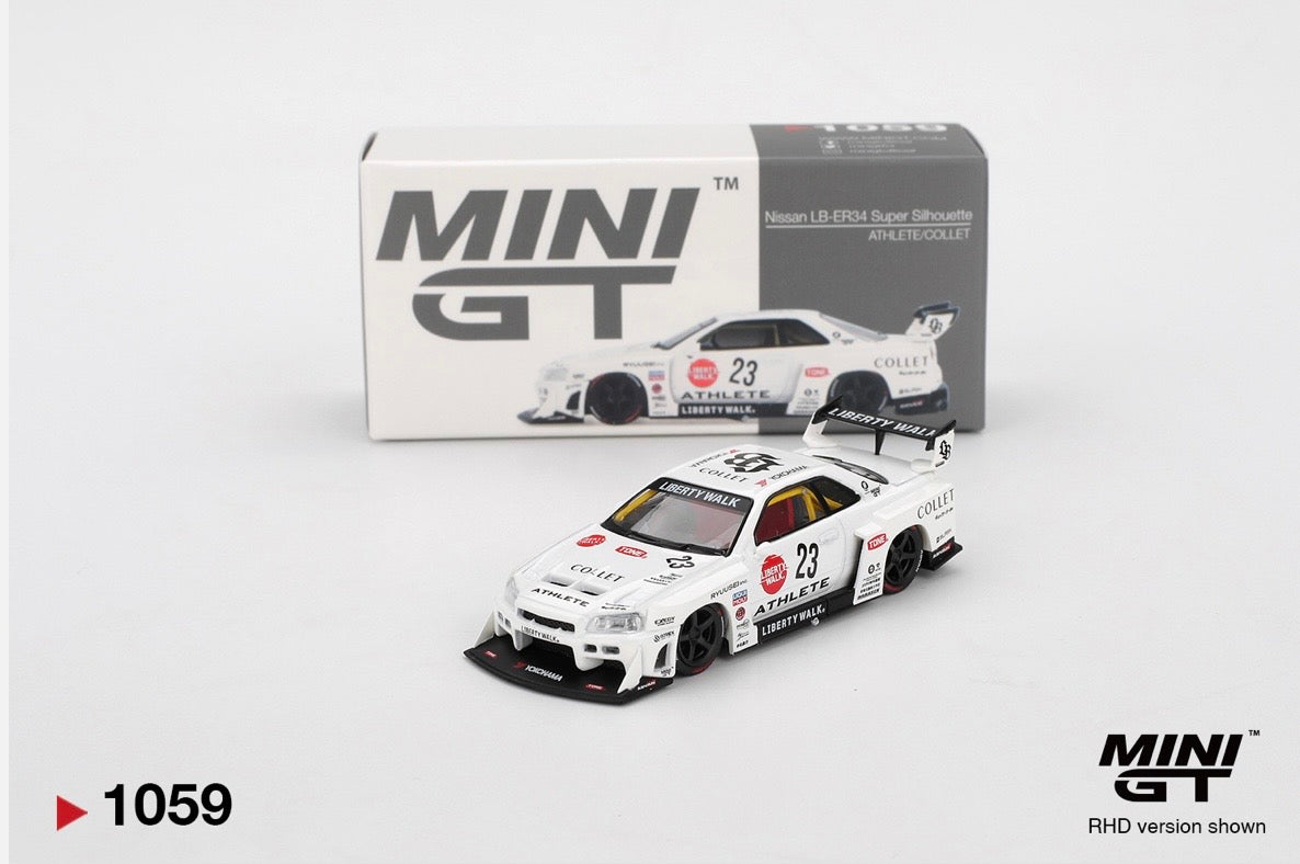 1:64 Nissan LB-ER34 Super Silhouette Athlete/Collect Mini GT 1059