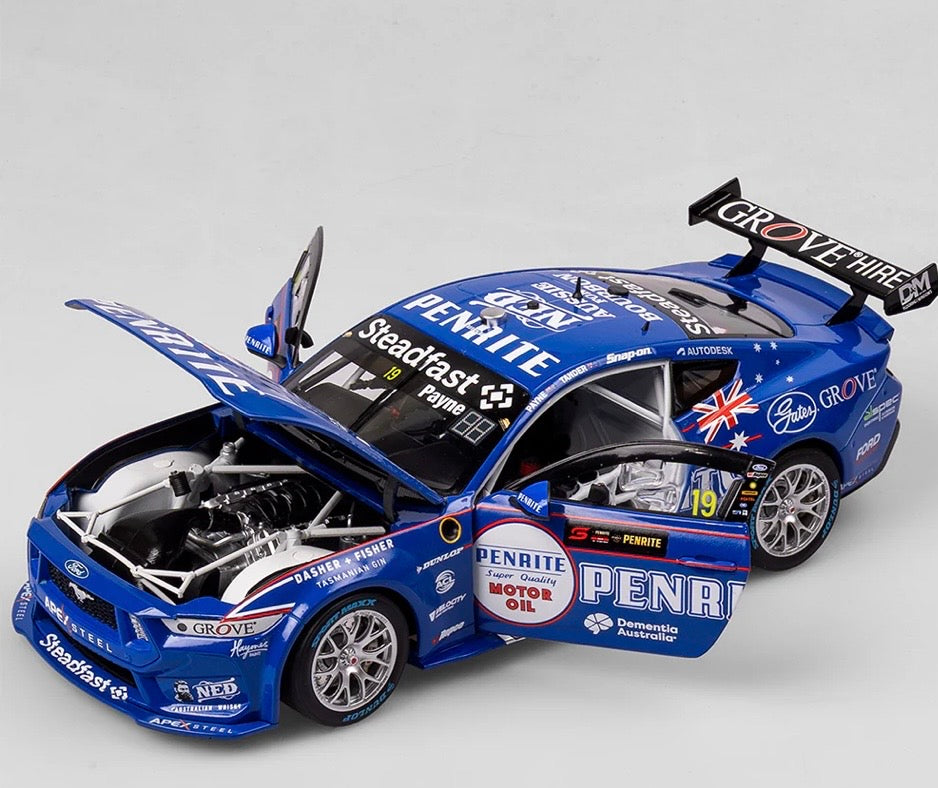 1:18 Penrite Racing #19 Payne Tander Ford Mustang GT 2024 Penrite Sandown 500 Retro Livery Authentic Collectables