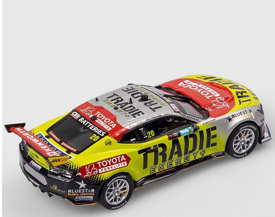 1:43 Tradie Energy Racing Chevrolet Camaro ZL1 David Reynolds #20 2025 Repco Supercars Championship Season Authentic Collectables