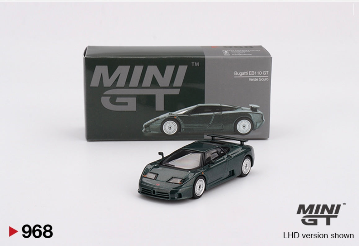 1:64 Bugatti EB110 GT Verde Scuro Mini GT 968