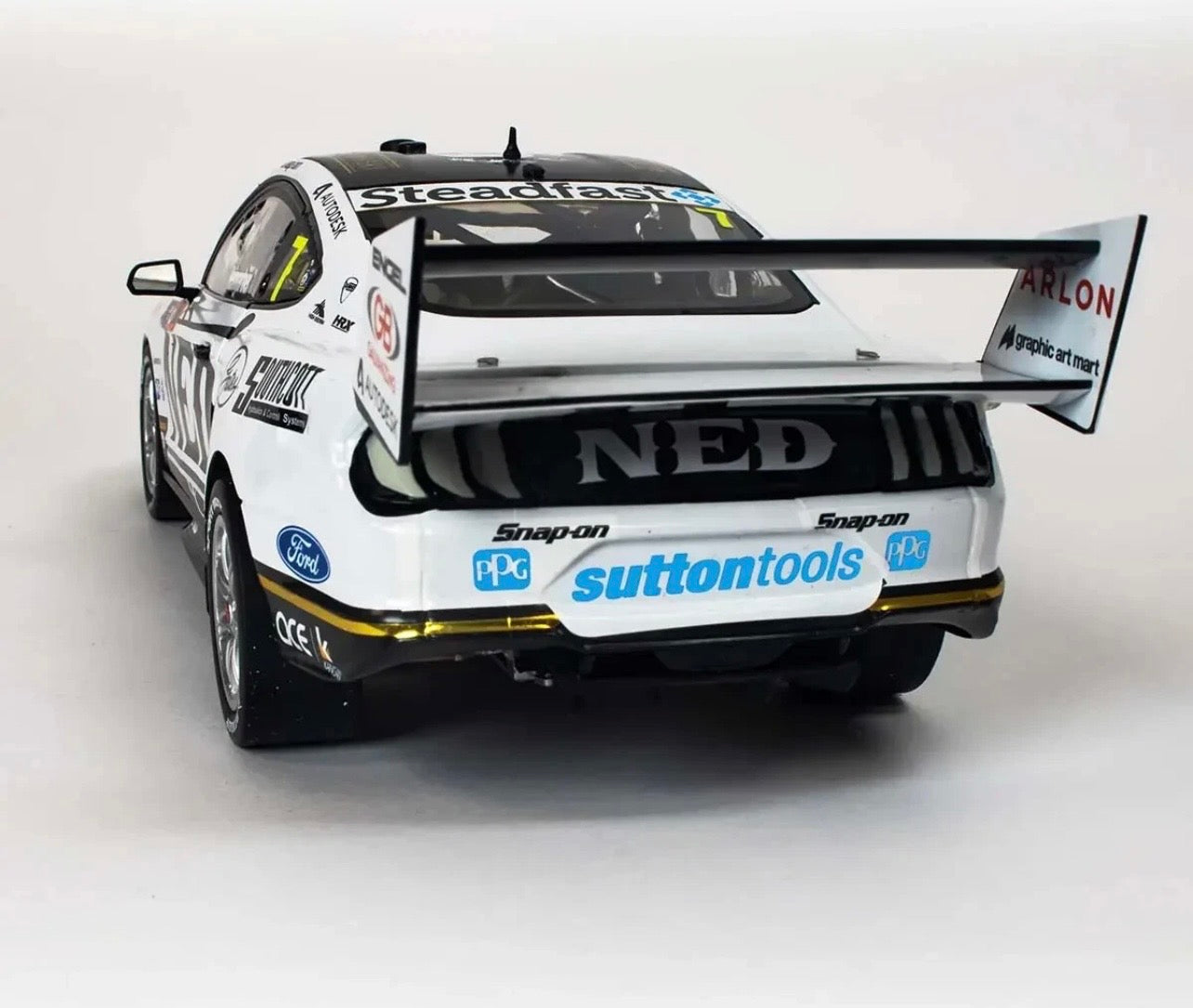 1:18 Andre Heimgartner #7 Ned Whiskey Racing 2020 Sydney Supersprint Race 12 2nd Place Ford Mustang GT Biante