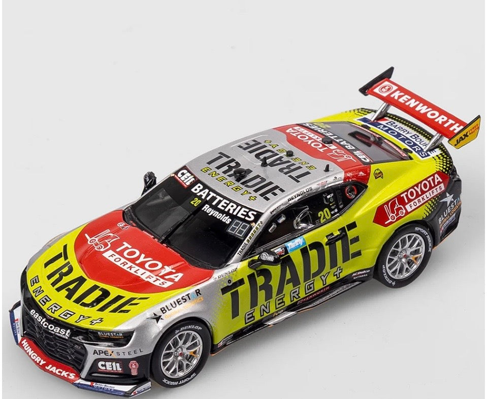1:43 Tradie Energy Racing Chevrolet Camaro ZL1 David Reynolds #20 2025 Repco Supercars Championship Season Authentic Collectables