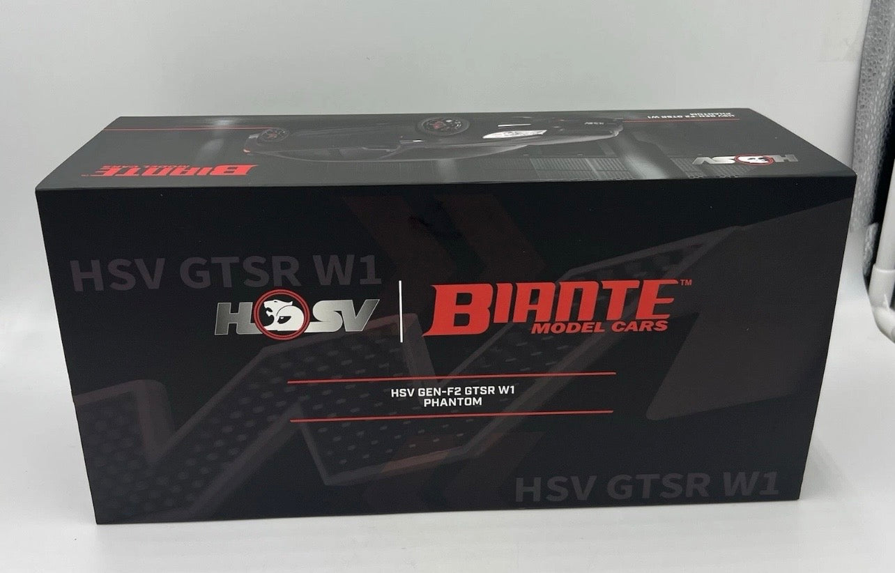 1:18 HSV Gen- F2 GTSR W1 2017 Phantom Black Biante Model Cars