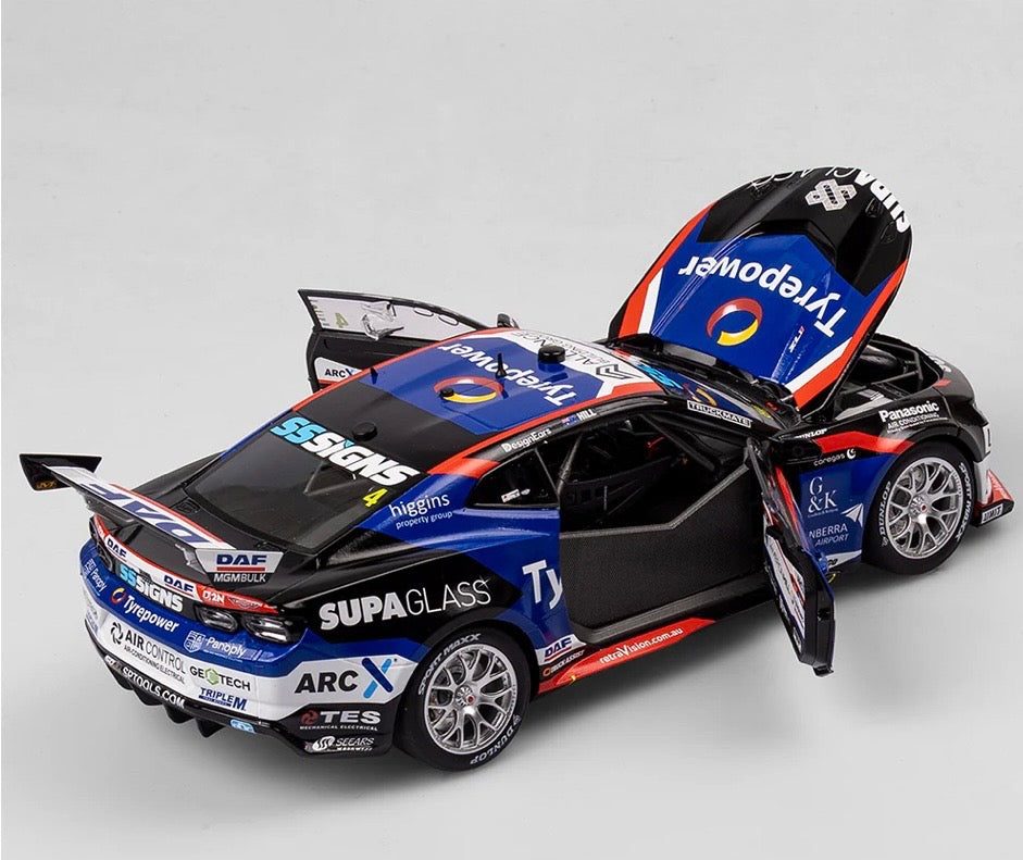 1:18 TyrePower Racing Cameron Hill #4 MSR Chevrolet Camaro ZL 1 2024 Melbourne SuperSprint (AUS GP) Authentic Collectables