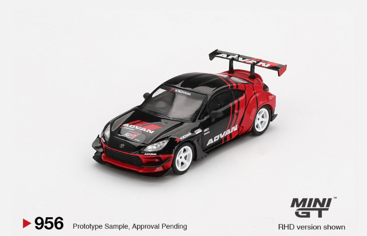 1:64 Toyota GR86 HKS Type R Advan 2022 Tokyo Auto Salon Mini GT 956