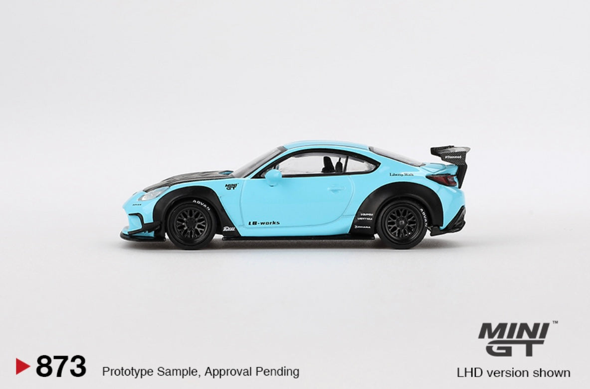 1:64 Toyota GR86 LB ⭐️ Nation Baby Blue Mini GT 873