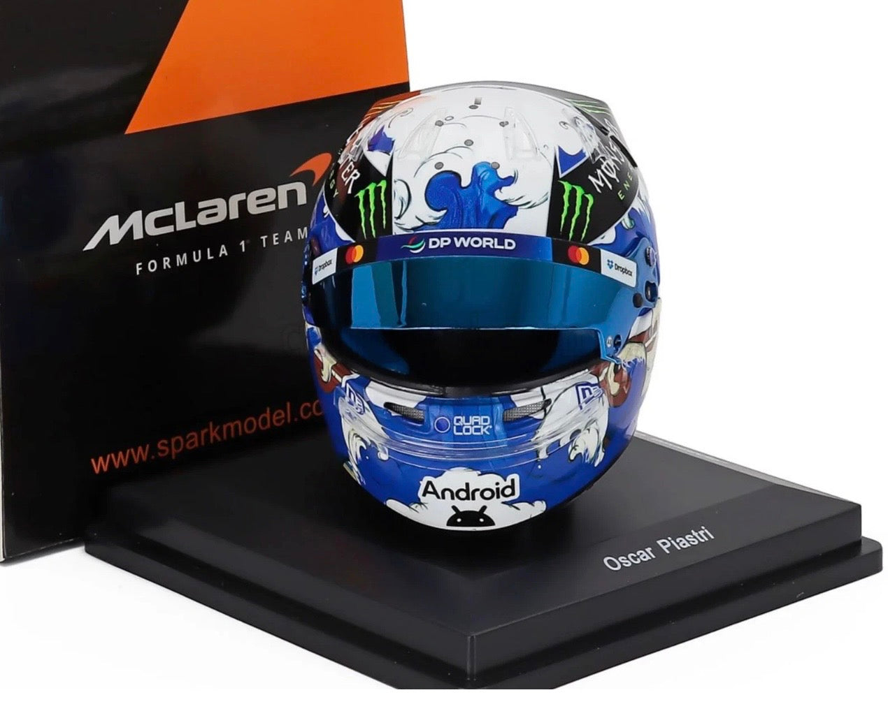 1:5 Oscar Piastri McLaren F1 2025 Japanese GP Helmet Spark