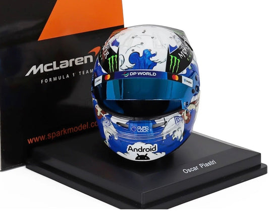 1:5 Oscar Piastri McLaren F1 2025 Japanese GP Helmet Spark