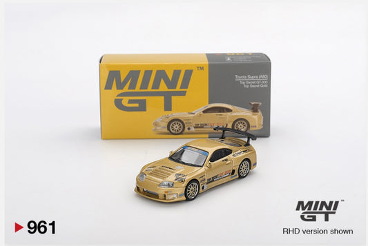 1:64 Toyota Supra (A80) Top Secret GT-300 Top Secret Gold Mini GT 961
