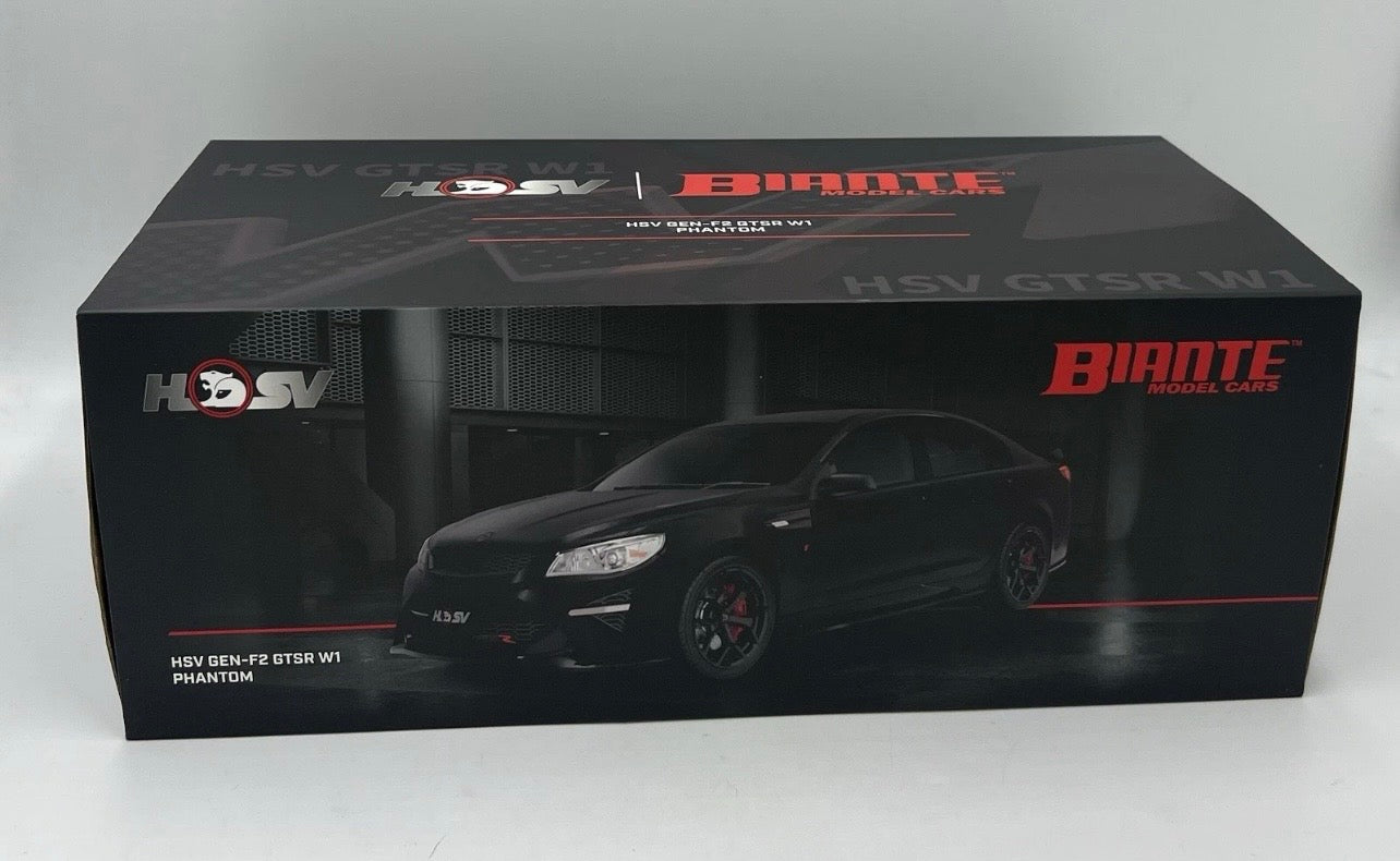 1:18 HSV Gen- F2 GTSR W1 2017 Phantom Black Biante Model Cars