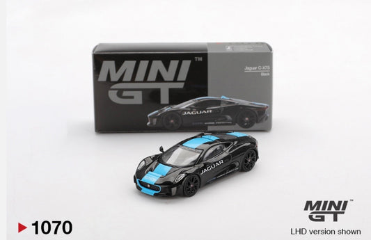 1:64 Jaguar C-X75 Black Mini GT 1070