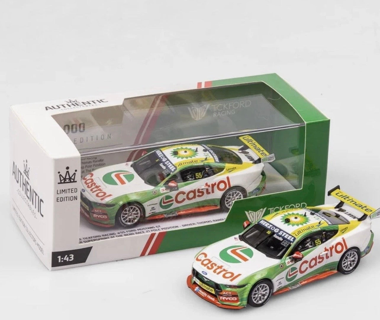 1:43 Thomas Randle #55 2023 OTR Supersprint at the Bend Tickford Racing Authentic Collectables