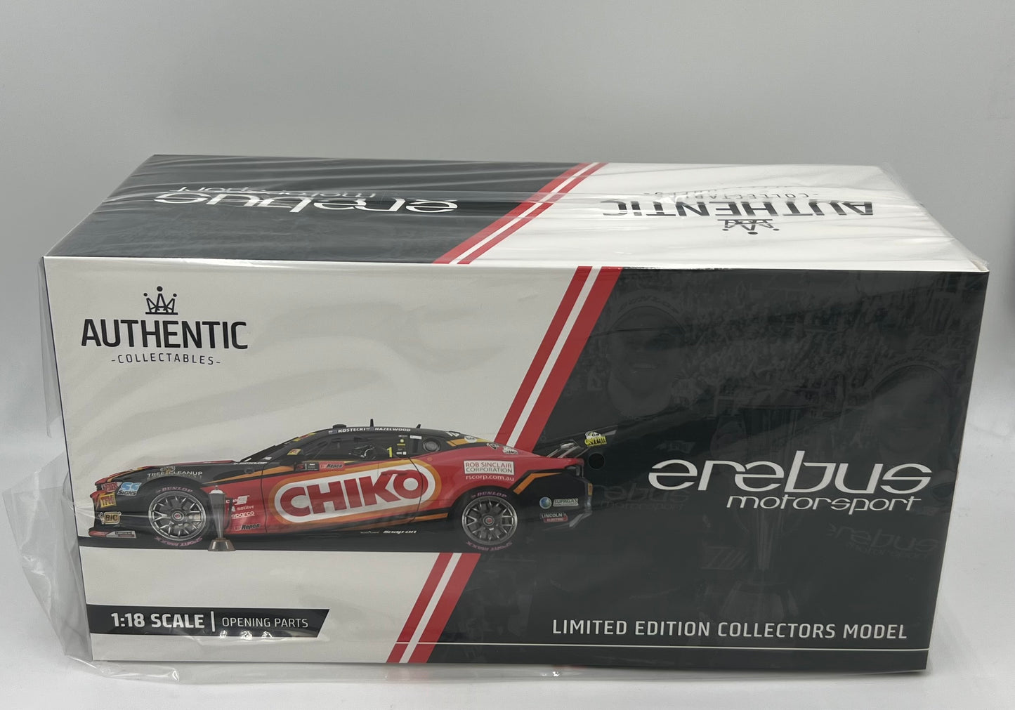 1:18 2024 Bathurst Winner Kostecki Hazelwood #1 Chevrolet Camaro ZL1 Erebus Motorsport Authentic Collectables