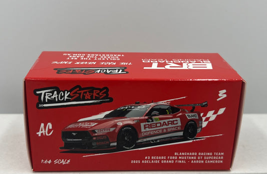 1:64 BRT Aaron Cameron #3 2025 Adelaide Grand Final Redarc Ford Mustang GT Supercar Trackstars