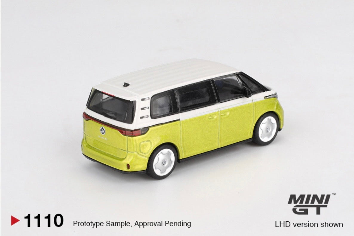 1:64 Volkswagen ID Buzz Candy White / Pomelo Yellow Mini GT 1110
